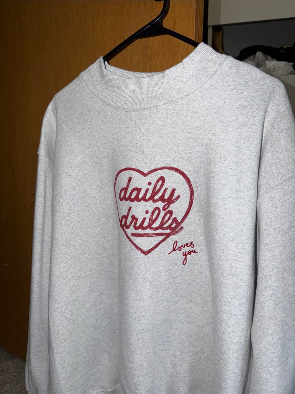 Daily Drills heart mockneck
